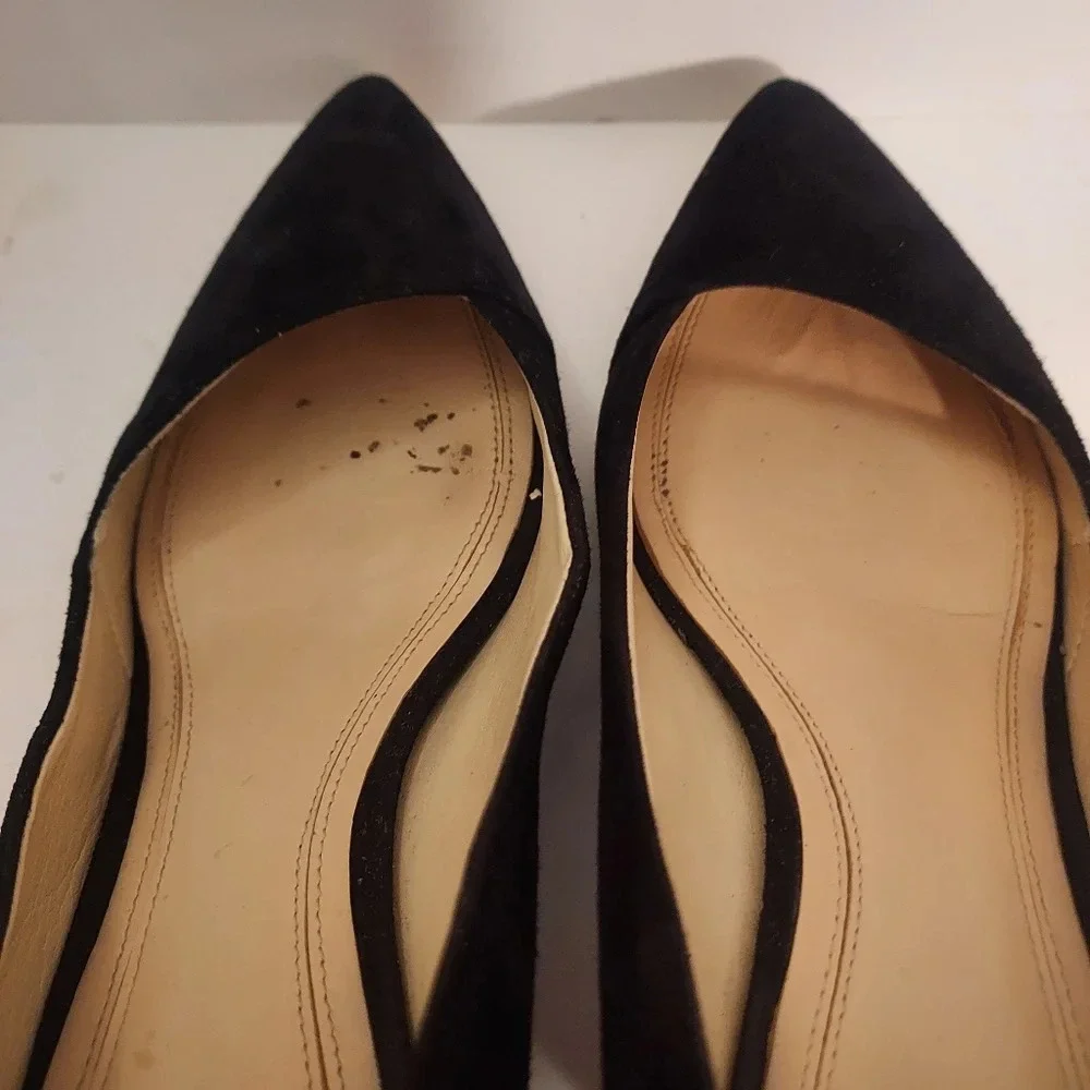 Marc Fisher LTD Black Suede Mlyovani Pointed Toe Block Heels in Size 8 M - Picture 6 of 13